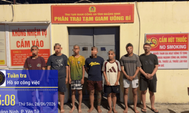 Khởi tố 7 thanh niên chặn đường, cầm hung khí cướp tài sản trong đêm ở Quảng Ninh