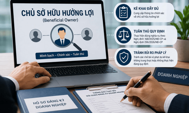 Thay đổi tiêu chí chủ sở hữu hưởng lợi, doanh nghiệp có phải kê khai lại hay không?