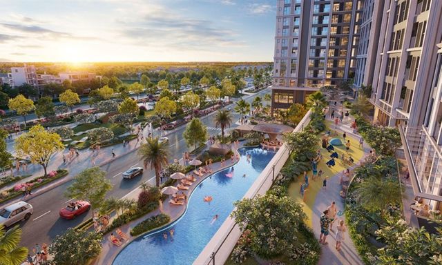 Mục sở thị hệ thống đại công viên ngay dưới chân Beachtro Tower