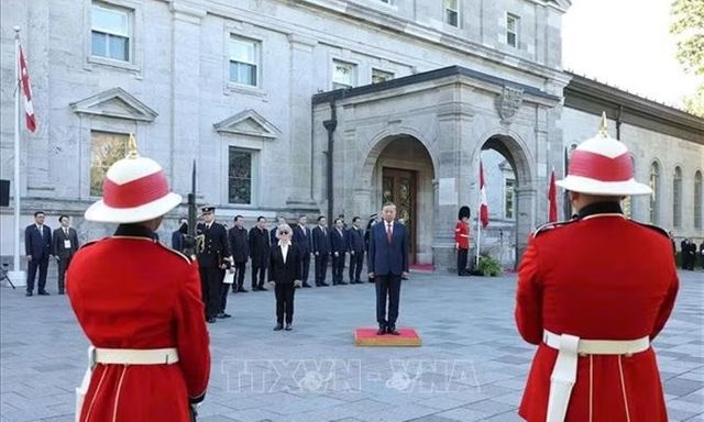 Lễ đón Tổng Bí thư, Chủ tịch nước Tô Lâm thăm cấp Nhà nước Canada