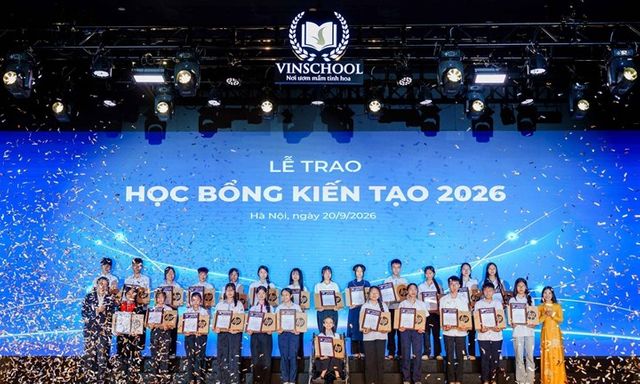 Học bổng Kiến tạo mùa 6 của Vinschool: Trao cơ hội để học sinh kiến tạo tương lai