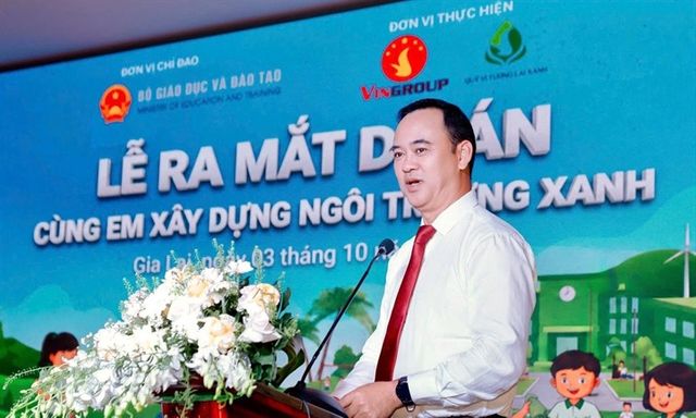 Bộ Giáo dục và Đào tạo phối hợp với Quỹ Vì tương lai xanh triển khai dự án “Cùng em xây dựng ngôi trường xanh”