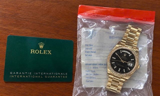 Điều tra vụ trộm cắp đồng hồ Rolex với giá trị hơn 1,7 tỷ đồng