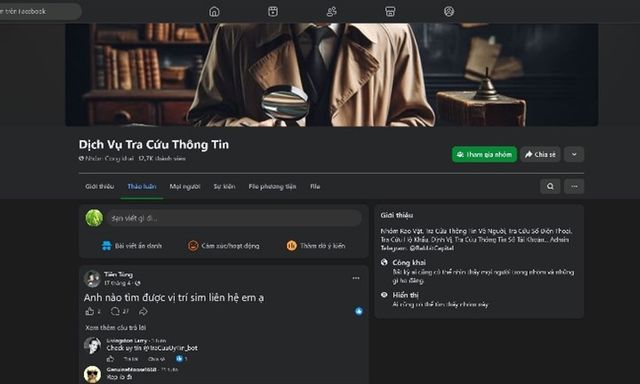 Nguy cơ vi phạm pháp luật từ các hội nhóm “tra cứu, mua bán dữ liệu cá nhân” trên mạng xã hội