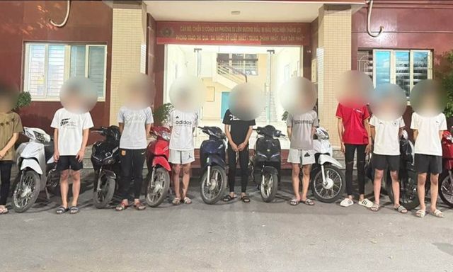 Nhóm thanh thiếu niên tụ tập, lạng lách quanh sân Mỹ Đình: Công an triệu tập 25 người