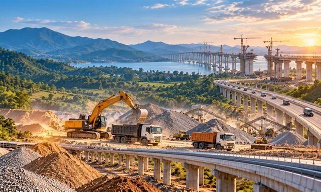 Điều phối, hỗ trợ nguồn vật liệu xây dựng thông thường giữa các tỉnh, thành phố phục vụ các công trình trọng điểm quốc gia