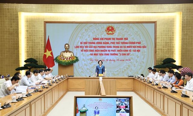 Phó Thủ tướng Phạm Thị Thanh Trà làm việc với 9 tỉnh vùng trung du và miền núi phía bắc về mục tiêu tăng trưởng 2 con số