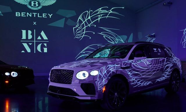 Bentley Bentayga độc bản với hoa văn tàng hình, chỉ xuất hiện dưới ánh đèn UV