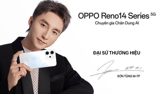 Sơn Tùng M-TP trở thành đại sứ thương hiệu mới cho OPPO Reno 14 Series