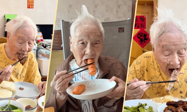 Cụ bà 100 tuổi gây sốt MXH: Không răng vẫn mê trà sữa, coca cola và bí quyết sống thọ khiến giới trẻ giật mình