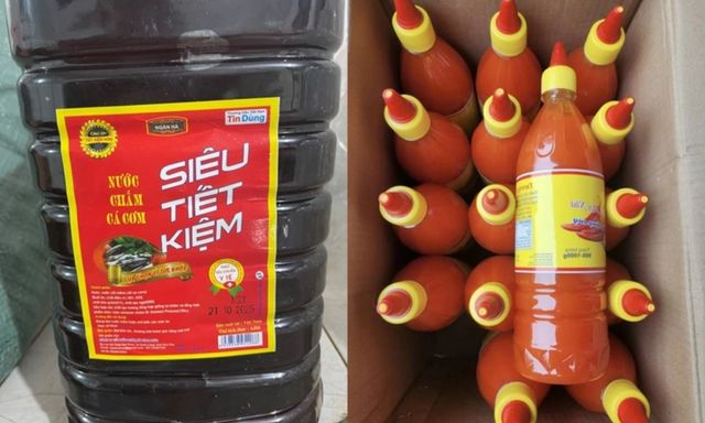 Bắt Giám đốc công ty sản xuất, thu giữ tại hiện trường 2.392 sản phẩm tương ớt, nước chấm giả