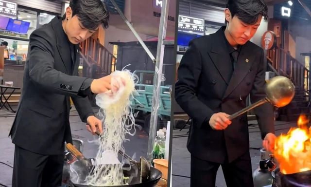 Bán cơm rang ở chợ kiếm 200 triệu mỗi tháng nhờ đẹp trai