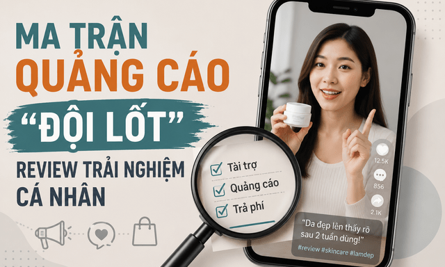 Khi quảng cáo đội lốt review trải nghiệm cá nhân: Người tiêu dùng đang bị nhãn hàng, KOL, KOC 