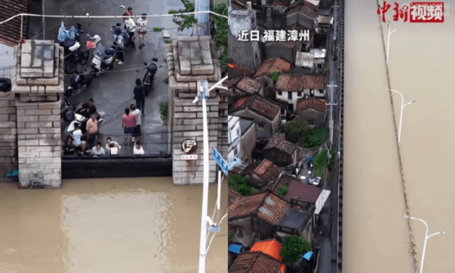 Cổng chống lũ cổ 500 năm tuổi ở Phúc Kiến, Trung Quốc gây sốt: Chặn nước cao hơn mặt đường 40 cm, bảo vệ phố cổ suốt 26 giờ