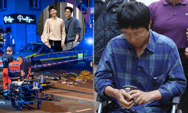 Vụ cặp sinh đôi người Việt thiệt mạng ở Đức: Bốp Bọt Biển ngồi xe lăn đến tòa, được tuyên bồi thường 10,5 tỷ đồng; tài xế nhận án 3 năm tù