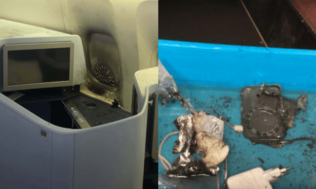 Pin sạc dự phòng phát nổ ở độ cao 9.000 m, máy bay chở 322 người phải quay đầu