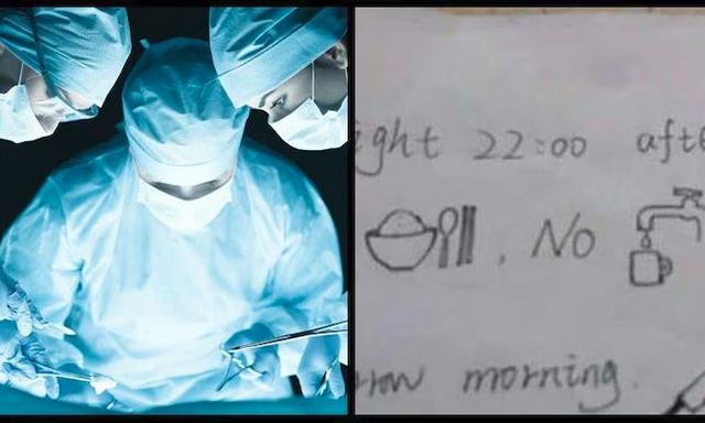 Bất đồng ngôn ngữ, nữ y tá ở Trung Quốc vẽ giấy nhắn dặn bệnh nhân trước ca mổ, hình cuối khiến nhiều người bật cười