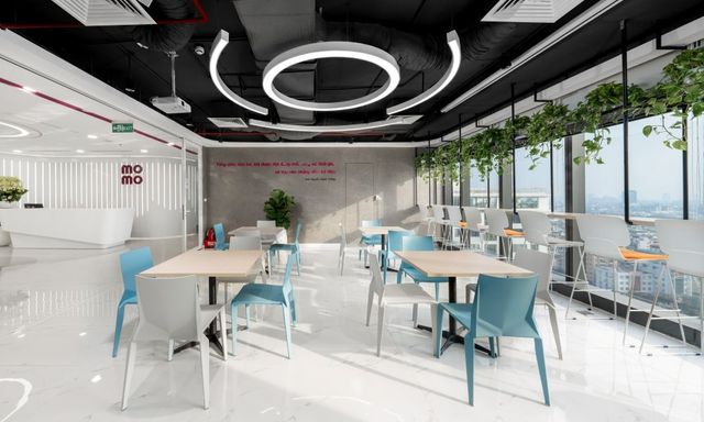 Cận cảnh “nhà mới” của MoMo ở Hà Nội: Có pantry mở, phòng họp view thành phố và thiết kế đậm chất công nghệ