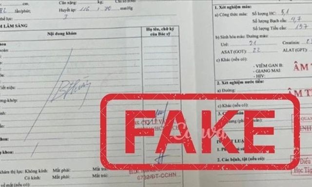 Khởi tố đường dây bán giấy khám sức khỏe giả: In sẵn dấu đỏ, ký tên bác sĩ, chỉ để trống thông tin rồi rao bán
