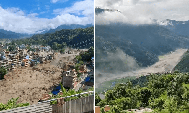 Trời không mưa lớn, nhưng ‘bức tường nước’ có thể cao gần 50m từ đâu ập xuống Nepal?