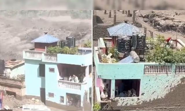 Điều kỳ diệu giữa dòng lũ ở Nepal: Một căn nhà còn nguyên vẹn giữa đống đổ nát, người bên trong được bảo đảm an toàn