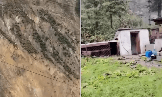 Thảm họa mới tại Nepal: Kinh hoàng cảnh sườn núi đổ sập xuống sông chỉ trong 6 giây
