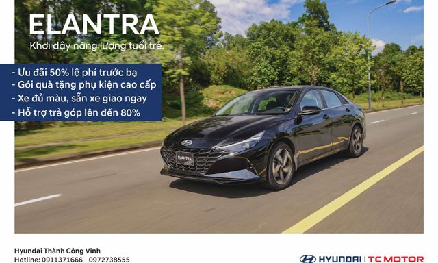 Cơ hội vàng: Khuyến mãi siêu hấp dẫn cho Hyundai Elantra