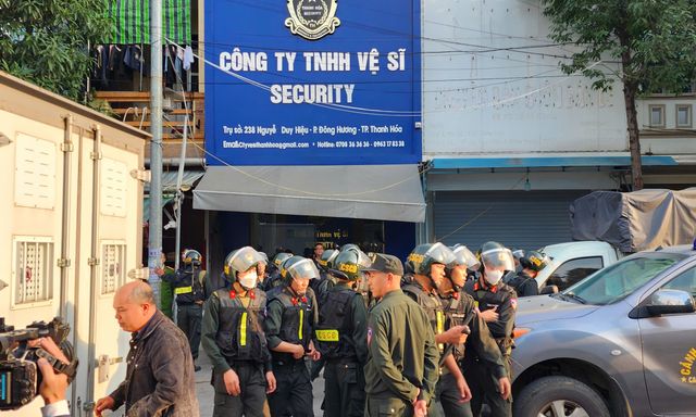 Thanh Hóa: Hàng chục cảnh sát khám xét Công ty vệ sĩ Security