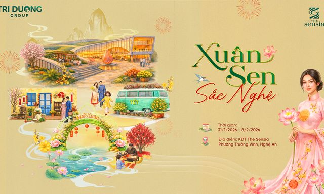 Từ 31/1 đến 8/2, người Nghệ chuẩn bị trải nghiệm chuỗi sự kiện Tết tại The Sensia