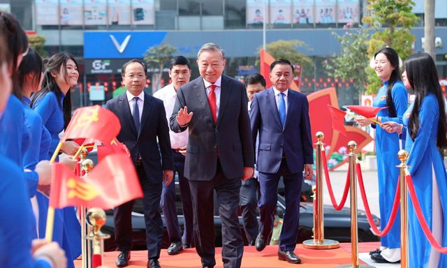 Tổng Bí thư, Chủ tịch nước Tô Lâm và các đại biểu dự Lễ kỷ niệm 120 năm Ngày sinh Tổng Bí thư Hà Huy Tập