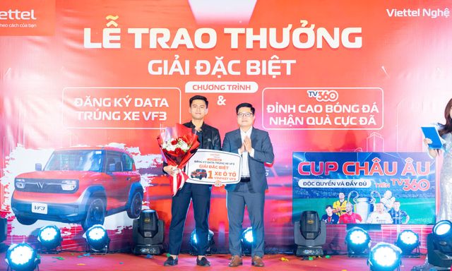 Đã tìm ra chủ nhân trúng thưởng xe ô tô Vinfast VF3 của Viettel Nghệ An