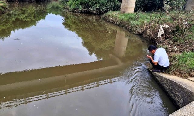 Nghệ An: Nước suối Khe Cái giáp ranh 2 xã có màu đen bất thường