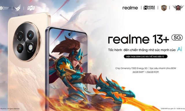 realme ra mắt smartphone chơi game 