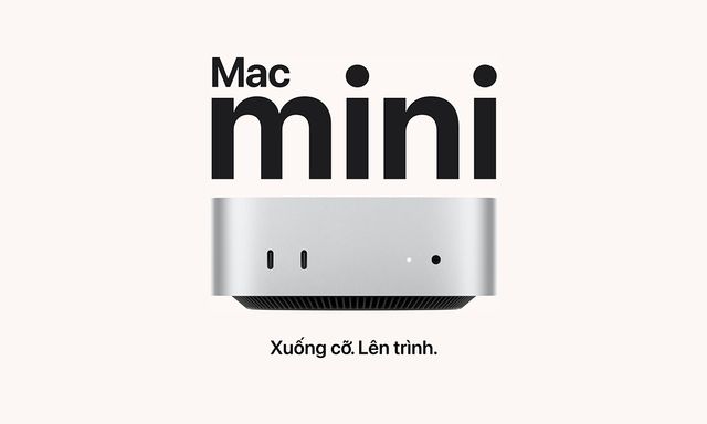 Mac mini M4 ra mắt: Thiết kế nhỏ gọn hơn, hiệu năng nâng cấp cực mạnh, RAM từ 16GB, giá từ 14,99 triệu đồng