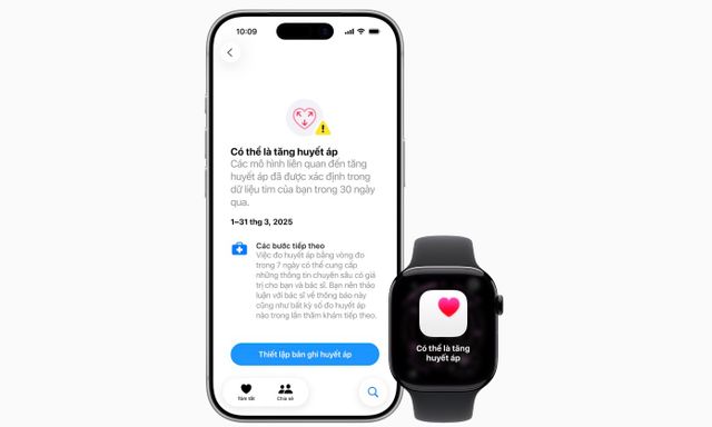 Apple Watch tại Việt Nam chính thức hỗ trợ tính năng cảnh báo tăng huyết áp 