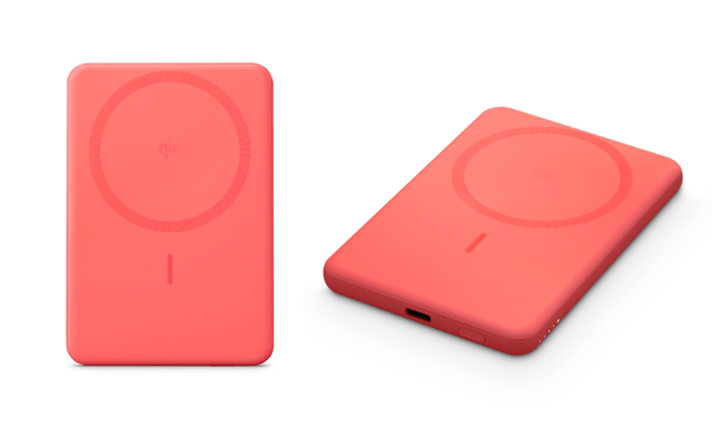 Anker bán pin sạc MagGo 5.000mAh siêu mỏng màu san hô đẹp mắt, chuẩn Qi2, giá khoảng 1.3 triệu