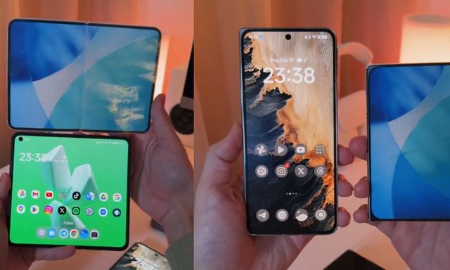 Video iPhone Fold in 3D so kè thiết kế với OPPO Find N5 và 17 Pro Max: To bè độc lạ, biết đâu thành tiêu chuẩn tỉ lệ màn mới?