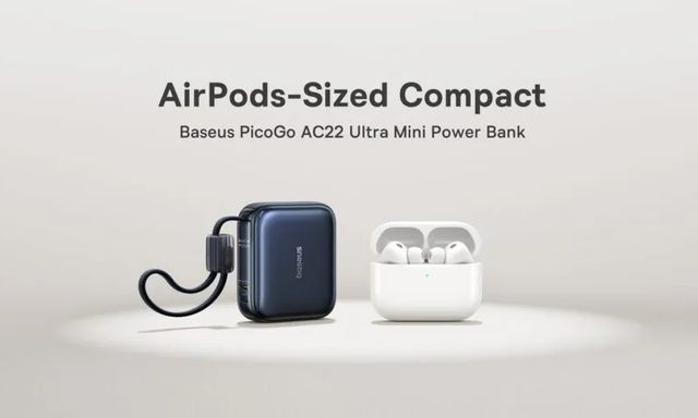 Pin dự phòng Baseus mới bé như hộp sạc AirPods nhưng dung lượng 10.000mAh, sạc nhanh tận 45W