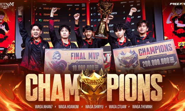 WAG Academy chính thức trở thành tân vương Vietnam League 2025: “đòn đánh quyết định” thuộc về SHIRYU!