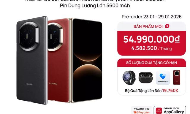 Huawei Mate X7 mở đặt trước: Giá 54,9 triệu, quà 20 triệu, lên kệ 30/1