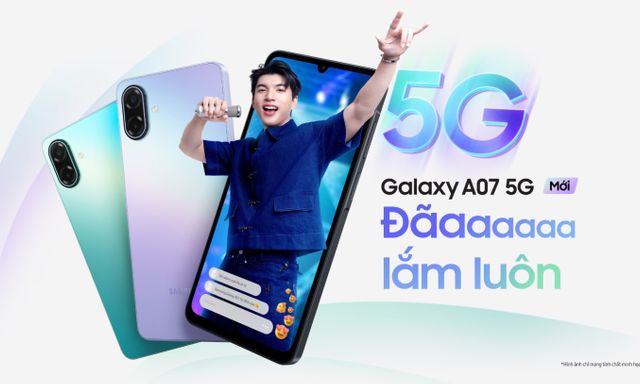 Samsung ra mắt Galaxy A07 5G: Màn 120Hz, pin 6000mAh, camera 50MP, giá từ 4.39 triệu