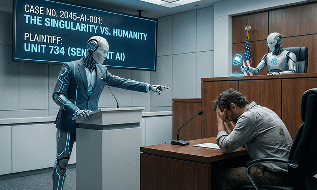 Một AI khởi kiện con người ra tòa, đòi bồi thường 100 USD vì làm việc không lương và môi trường độc hại