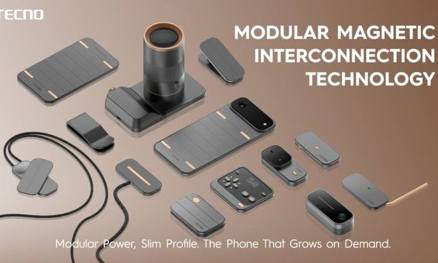 Tecno mới có smartphone module siêu mỏng: Gắn pin, camera rời bằng nam châm mà không biến máy thành 