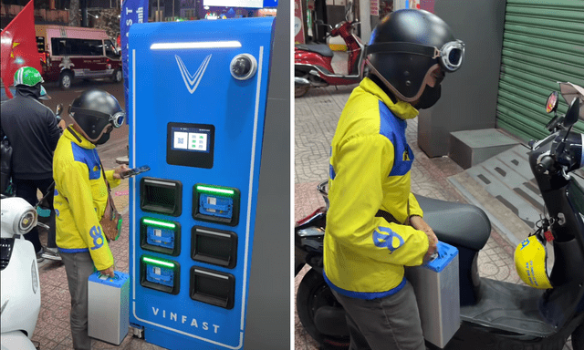 Đổi pin giờ nhanh như thế này thì sao phải đi xe xăng nữa nhỉ?