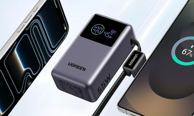 Ugreen ra mắt phiên bản mới của sạc dự phòng Nexode Pro với cáp tích hợp sẵn