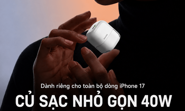 Sharge ra mắt củ sạc mini 40W cạnh tranh Anker Nano, thiết kế giống hộp AirPods