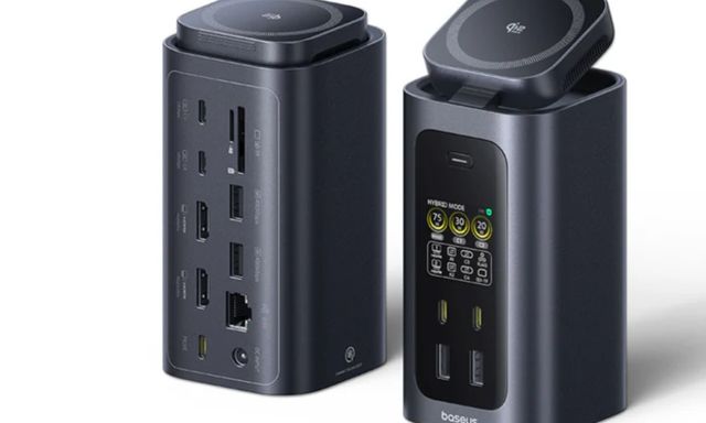 Baseus ra mắt dock Spacemate RD1 Pro: 15 cổng kết nối, sạc không dây, hỗ trợ 4K@120Hz, tổng công suất 160W