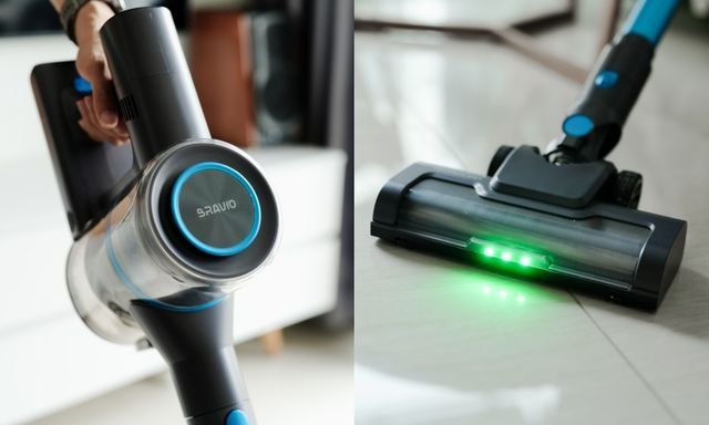 Dùng thử máy hút bụi không dây Bravio Cyber P10: Chạy êm bất ngờ, hút khỏe hơn kỳ vọng, đèn LED soi rõ từng hạt bụi, lông thú