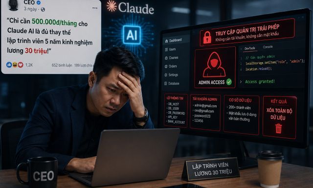 CEO Việt khoe dùng Claude AI giá 500.000 đồng thay lập trình viên lương 30 triệu và cái kết 