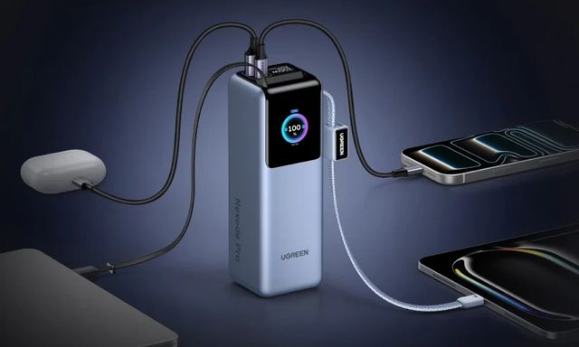 Ugreen ra mắt pin sạc dự phòng 25.000mAh mới: Công suất 200W, tích hợp sẵn 2 dây sạc, vẫn có thể mang lên máy bay